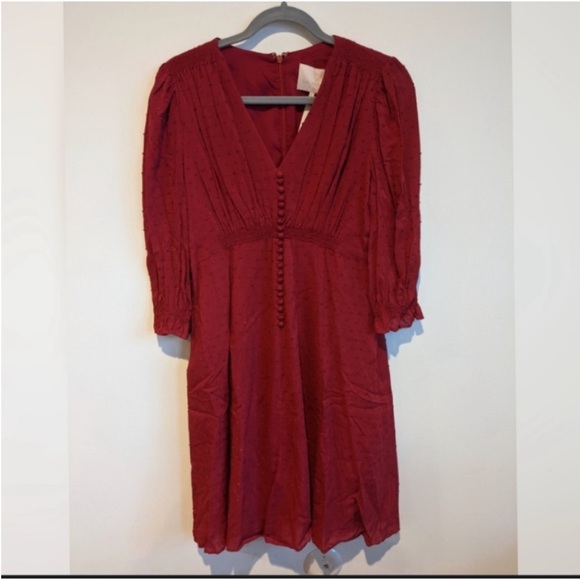 Gal Meets Glam Red MIDI Dress with long Sleeve Good condition - Picture 14 of 15